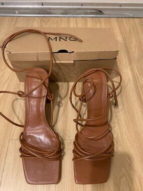Mango Women's Criss-Cross Straps Sandals